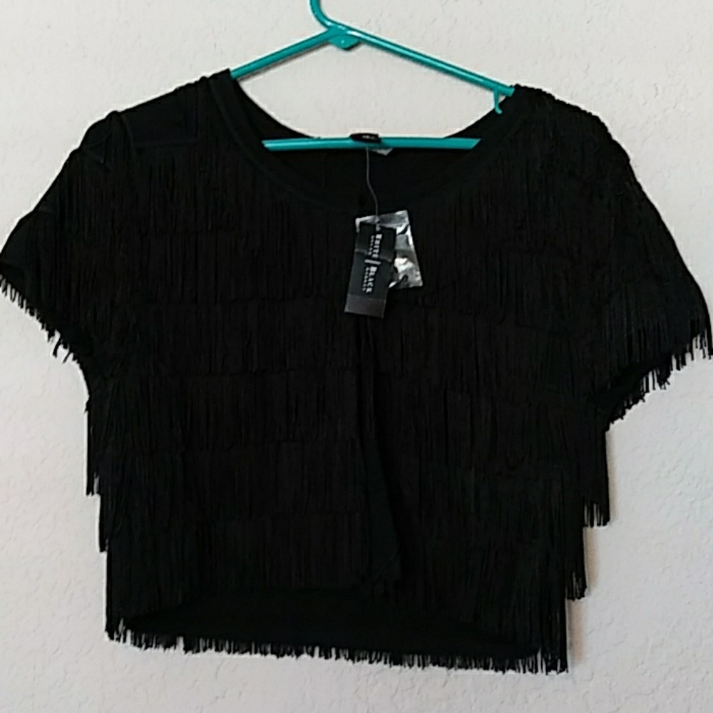 A black throw over